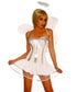 Sexy Halloween Girl White Angle Costume